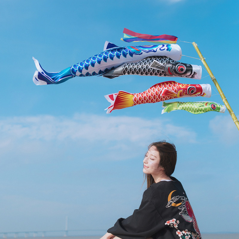 Hot sale Carp flag Tassel children's toys Windsurfing jewelry Bunting flag Japanese and wind streamer restaurant decoration bunting