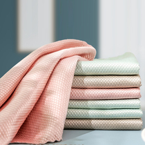 Waterless printing water absorbent cleaning cloth household kitchen dishwashing oil-free fish scale cloth wiping glass towel cloth