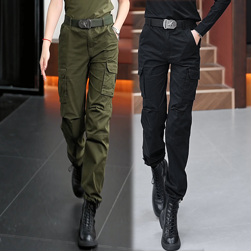 Women's Cargo Pants Spring and Autumn 2026 New Style Petite High-Waisted Trendy Street American Style Cotton Casual Jogger Pants for Women Women's Cargo Pants Spring and Autumn 2026 New Style Petite High-Waisted Trendy Street American Style Cotton Casual Jogger Pants for Women