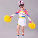 Детские костюмы для черлидинга с длинными рукавами, новые костюмы для черлидинга для девочек, униформа для соревнований по аэробике