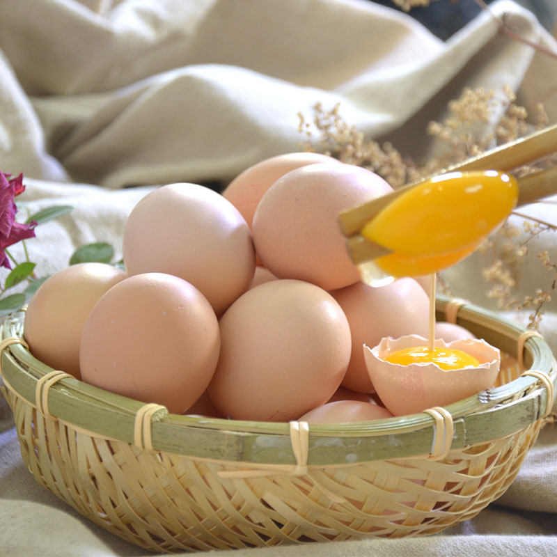 百年栗园 新鲜土鸡蛋 60个共1800g 天猫优惠券折后￥58包邮（￥118-60）