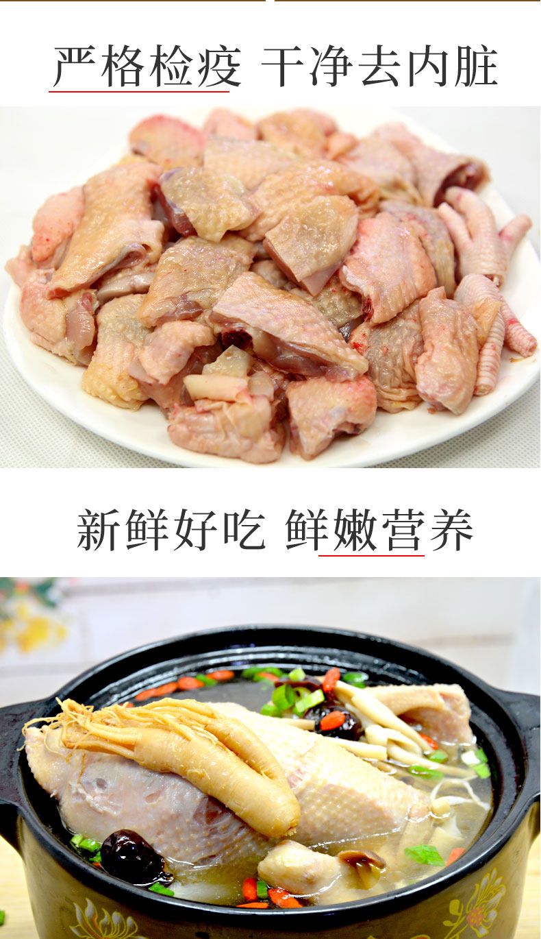 首农旗下 百年栗园 500天鸡龄 北京油鸡老母鸡 600g*2只 图5