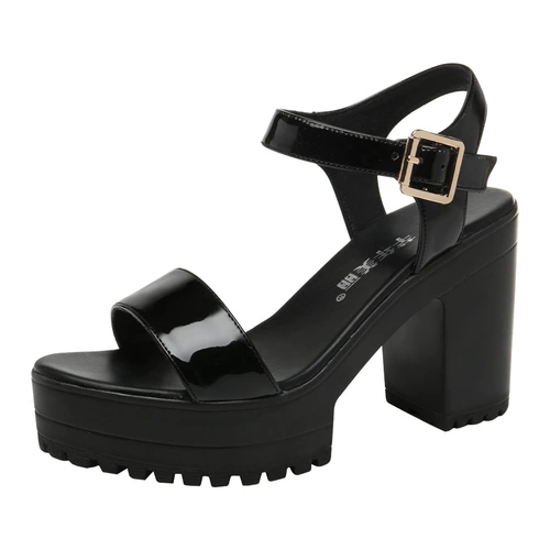 Сандалии на высоком каблуке, летняя универсальная обувь на платформе, 10см, 2023