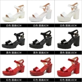 Сандалии на высоком каблуке, летняя универсальная обувь на платформе, 10см, 2023