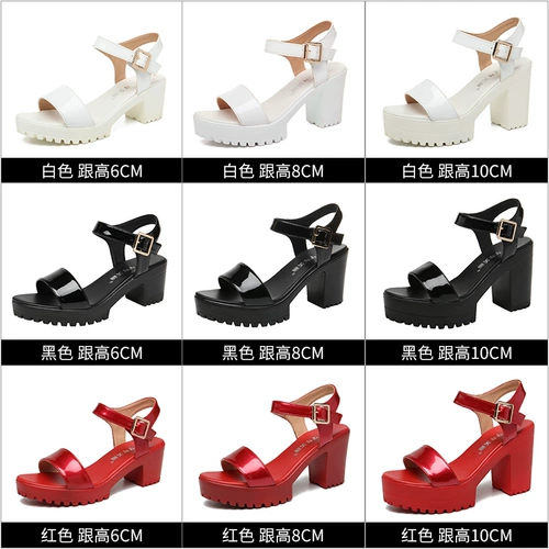 Сандалии на высоком каблуке, летняя универсальная обувь на платформе, 10см, 2023