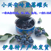 Canned blueberries canned fruit canned Heilongjiang Xiaoxinganling Yichun specialty origin shipping original three boxes 480g
