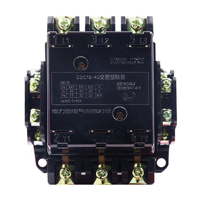 Delixi 40A Ac Contactor Cdc10-40 Three-Phase 380V Motor Starting Cj10 Magnetic Switch Cjt1