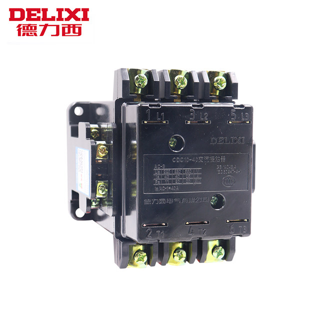 Delixi 40A Ac Contactor Cdc10-40 Three-Phase 380V Motor Starting Cj10 Magnetic Switch Cjt1