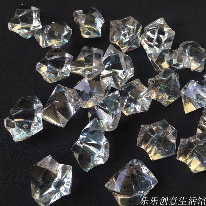 Acrylic Ice Cubes Fake Ice Cubes Shooting Props Gravel Small Ice Grain Crystal Diamond Irregular Crushed Ice Crystal Magnetic Painting Drill