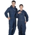 Cotton denim một mảnh quần yếm nam mặc quần áo kỹ thuật bảo hiểm lao động quần áo dịch vụ chống bụi tự động sửa chữa nhà máy dịch vụ hàn thời trang nam cao cấp Cao bồi