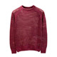 ເອີຣົບແລະອາເມລິກາ Street Unruly Personality Round Neck Sweater Men's Autumn Trend Color Solid Cool Hollow Mesh Slim-fitting Sweater