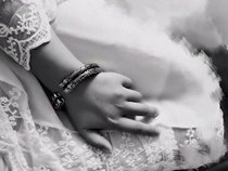 Old Jiumen Tomb Robbing Buddha Zhang Rishan Same Bracelet Double Ring Bracelet Two Ring Bracelet Men and Women Open