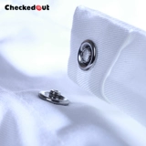 Белый лонгслив подходит для мужчин и женщин, летняя летняя одежда для работы