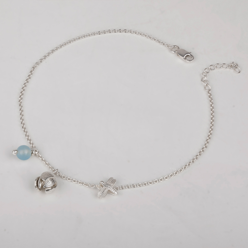 Bracelet de cheville Femme PH7     en Argenterie - Ref 3104186 Image 4