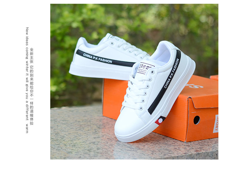 Giày thể thao nam mùa hè Giày nữ giản dị Giày skate trắng Giày da không thấm nước Giày công sở hoang dã Giày trắng giày xtep