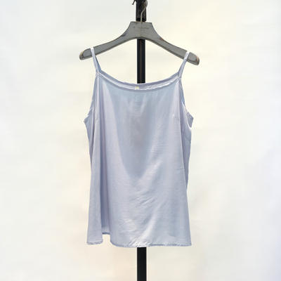 Sushang cz Artistic and Simple Solid Color short slimming faux cotton base halter top in multiple colors 8008-1
