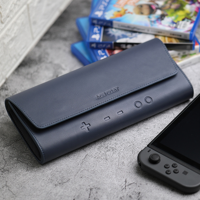 Nintendo switch console storage bag storage box cow leather portable protective cover finishing bag commuter bag