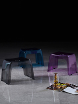 Non-slip childrens round stool chair plastic stool thickened small stool bathroom coffee table shoe changing stool home adult low stool