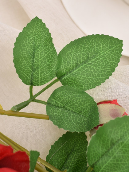 牡丹仿真花绢花塑料假花干花玫瑰花花束室内家居客厅餐桌摆件装饰