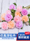 牡丹仿真花绢花塑料假花干花玫瑰花花束室内家居客厅餐桌摆件装饰