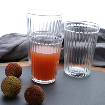 IKEA IKEA glass goblet subflat bottom cup Home Heat Resistant Glass Water Cup Juice Cup Teacup Beer Cup Creativity