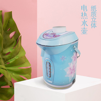 Paper-burning sacrificial supplies Paper-art finished products Kettle Paper-paste electric kettle Qingming Festival Anniversary burning seven sacrificial appliances