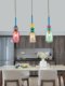 Scandinavian ins Style Colorfulful Single-Head Glass Chandelier Post-Modern Simple Retro Normcore B&B Restaurant Bar Chandelier