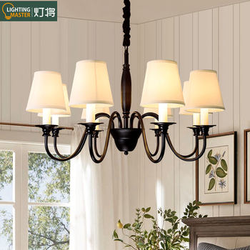 Angxiu American Country-Style Chandelier, Living Room Main Light, Designer Style, Nordic Retro Bedroom, Dining Room, Simple Iron Art Lighting Fixtures