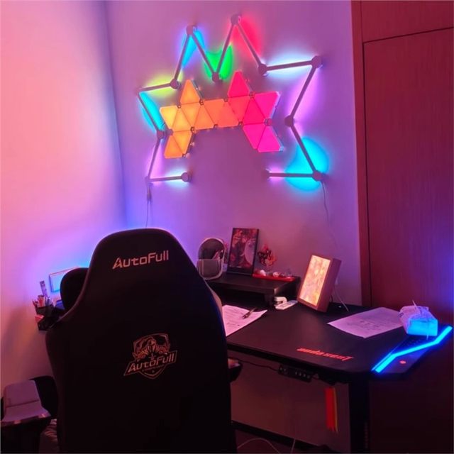 Rgb Smart Constellation Light Strip Led Splicing Light, Colorful Sound-Activated Wall Light, Gaming Room Bedroom Decorative Atmosphere Light Strip