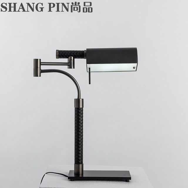 New Post-Modern Creative and Personalized Designer Study, Bedroom, Living Room, Fashionable Table Lamp, Bedside Decorative Leather Table Lamp