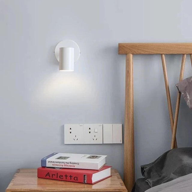 Modern Minimalist Bedroom Bedside Wall Lamp Nordic Living Room Staircase Hallway Dressing Room Decorative Led Lighting with Switch