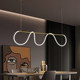 Postmodern Art DIY Long Strip Pendant Light Nordic Light Luxury Minimalist Bar Counter Restaurant Creative Personality Flexible Tube Dining Table Lamp