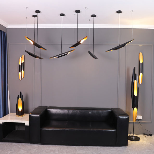 Nordic Wall Lamp Bedside Living Room Bedroom Post-Modern Creative Simple Industrial Style Exhibition Hall Background Wall Lamp Designer