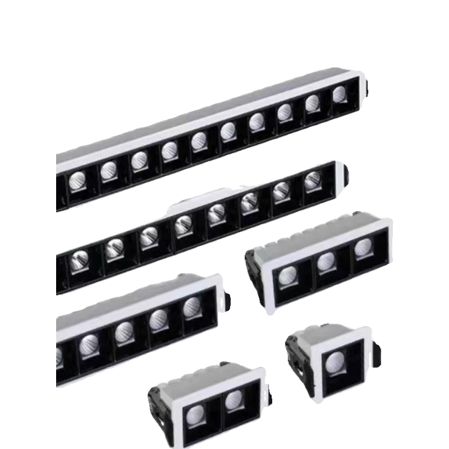 New Led Grille Light, Linear Light, Embedded Strip Spotlight, Office Conference Room Cob Spotlight, No Main Light Lighting