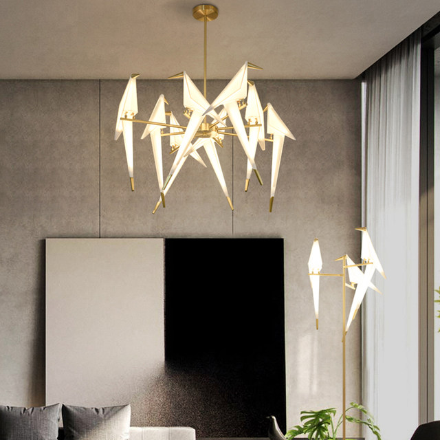 Postmodern Minimalist Industrial Style Nordic Cafe Clothing Store Restaurant Lamp Bar Counter Creative Bird Pendant Light