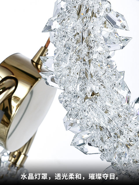 Postmodern Minimalist Creative Restaurant Lamp Nordic Chandelier Personalized Round Corridor Aisle Lamp Crystal Earring Small Chandelier