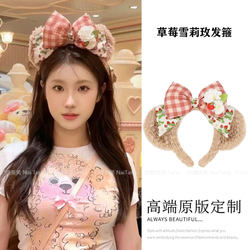 Strawberry Shirley Rose Bows Christmas Headband Hairpin Disney Headband Christmas Hair Accessories Headwear 2025 New arrival