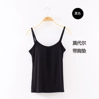 1705 модальный черный жилет с грудной клеткой