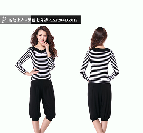 广场舞服装套装 新款秋装杨艺舞蹈服长袖 瑜珈