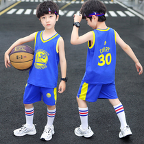 Boy Vest Suit Summer Clothing Thin style Summer pure cotton Boy clothing Sleeveless Jersey Sportswear Sportswear Children basketball clothes