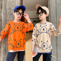Boy Necropolis Spring Autumn 2022 New Long sleeves handsome and casual Chaochio Childrens blouses for children