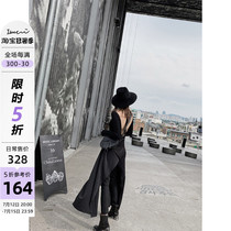 IAMCPLUS Sannichic solid cut fake two design sense dress pants with high waist pants children