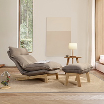 Lazy sofa recliner Nordic bedroom backrest chair single balcony leisure small sofa living room sofa chair folding