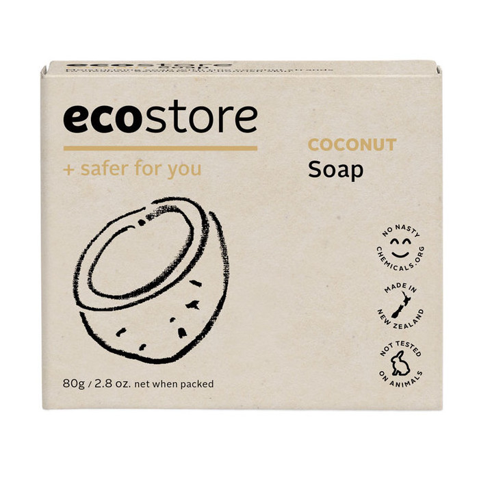 EcoStore natural coconut soap mildly moisturized clean pregnant women breastfeeding available