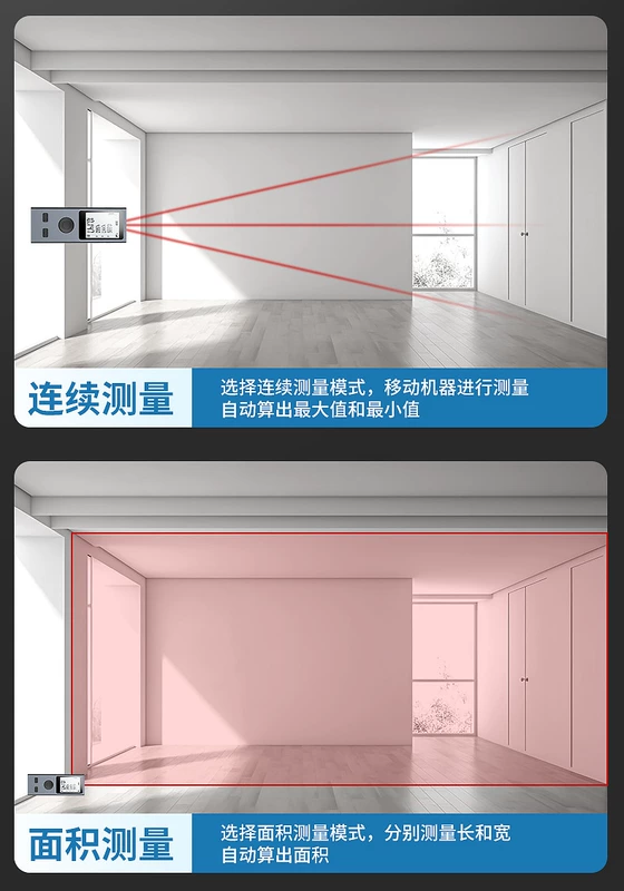 Máy đo khoảng cách laser cầm tay, máy đo hồng ngoại, thước điện tử, máy đo phòng có độ chính xác cao, thước laser, mini nhỏ