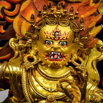 Nepalese traditional handmade Tibetan Buddhism tantric Buddha statue red copper gilt Buddha statue