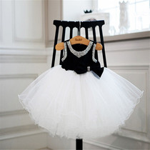  Loss-making clearance little flower girl dress Summer princess dress Year-old yarn childrens wedding dress performance suit Girl evening dress