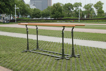 Outdoor single parallel bars cast iron parallel bars outdoor fitness equipment training competition