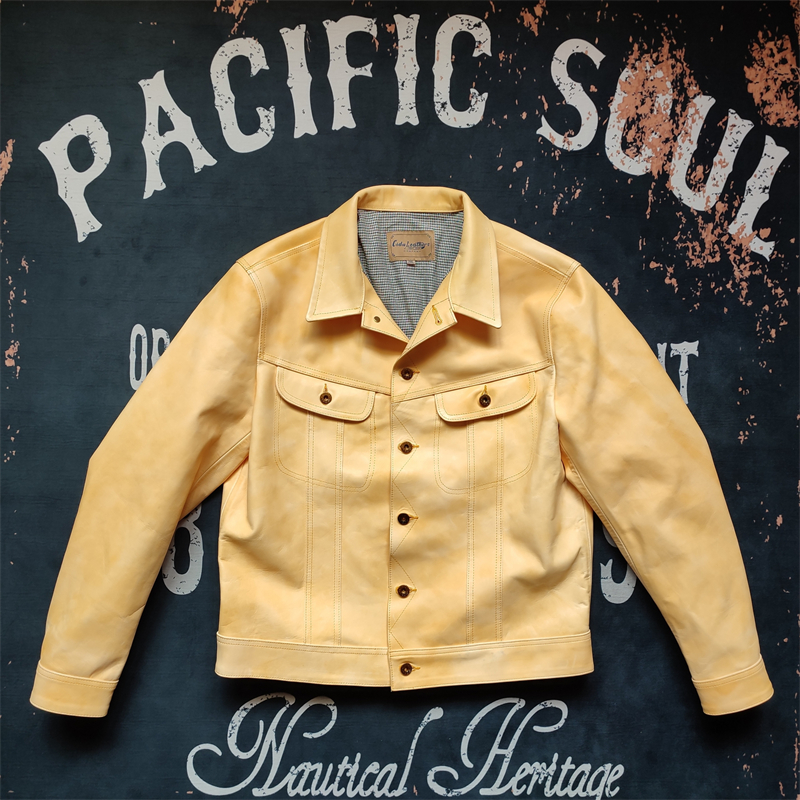 1 4MM Japanese plant tannic primary colour maple Storm Rider Storm Rider Leather Jacket