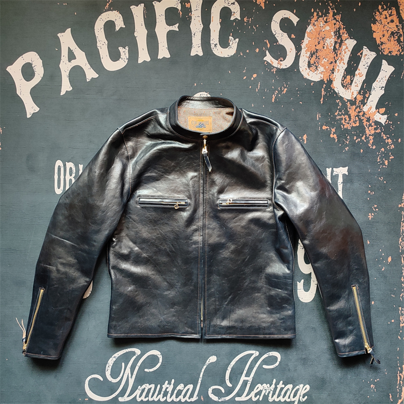 A rare leather dress that has been sold out of the way.